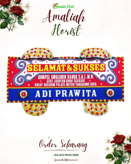 Papan Bunga Ucapan Selamat Klodan